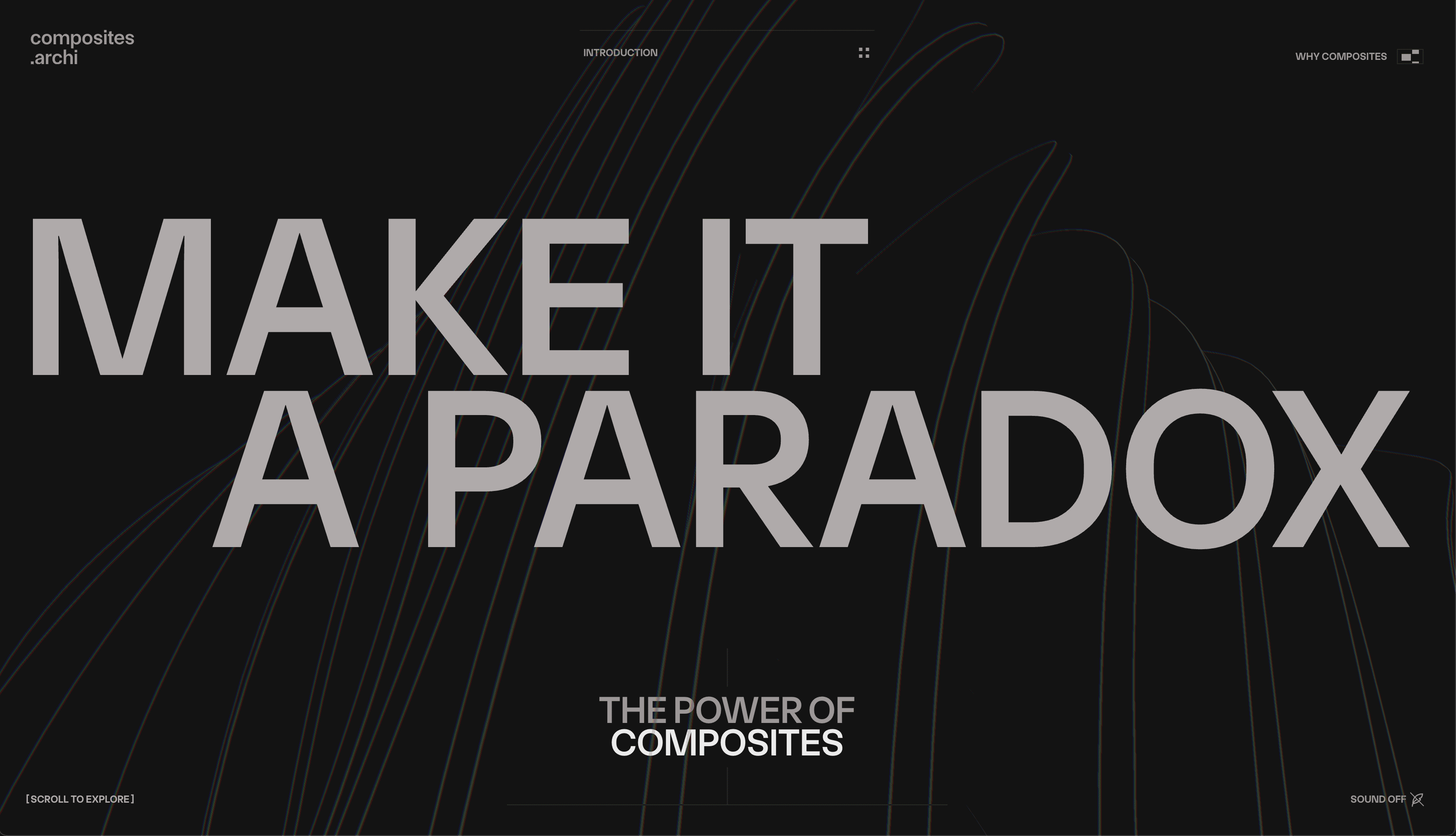Screenshot of the Composites website
